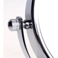 thumbnail image 2 of Standing Cosmetic Mirror, 5x Magnification, Compact Table Mirror, 6 inch, 360° Rotatable, Chrome, Mirror Ø 15.3 cm, 2 of 5