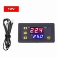 thumbnail image 2 of Digital Temperature Controller, 3230 LED Temperature Controller Module Digital Thermostat Switch Micro Heating Cooling Control Panel, 2 of 7