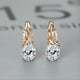 thumbnail image 2 of Elegant Oval Cut Marble Zircon Earrings - Perfect for Bridesmaid Wedding Jewelry and Gifts, 2 of 5