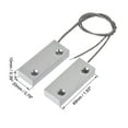 thumbnail image 2 of MC-52 NO Interruptor de contacto magnético de seguridad para puerta de garaje de rodillo gris plateado 2 juegos, 2 of 3
