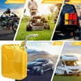 thumbnail image 4 of 5 Gallon 20L Metal Gas Tank Can (US Stardard) Gas Can Power Emergency Backup Tank with Flexible Spout Yellow, 4 of 5