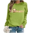 thumbnail image 2 of WEAIXIMIUNG Sweatshirts pour Femmes Enseignants Mode Décontractée Couleur Unie Manches Longues Imprimé Lettre Col Rond Hoodie, 2 of 5