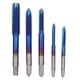 thumbnail image 1 of Broca de rosca - 5 piezas de rosca de rosca de acero de alta velocidad, rosca de rosca para máquina, M3 M4 M5 M6 M8, para máquinas herramientas(Recubierto de azul), 1 of 8