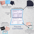 thumbnail image 2 of Vaccination Card Protector Wallet, Immunization Record Vaccine Card Holder 4" x 3" PU Leather (Pink), 2 of 7