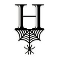 thumbnail image 4 of Spider Halloween Decoration Hang Tag Set with 26 Iron Letters 5.3 cm x 9 cm, Black Rope Included, 4 of 4