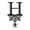 H, variant on 2024 Fall Clearance Halloween 26 Letter Decoration Hang Tag, Spider Hang Tag