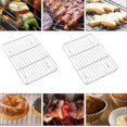 thumbnail image 1 of LNGOOR 2 Pack Stainless Steel Cooling Rack  Metal Baking Rack for Baking Sheet  Oven Safe up to 575F  Dishwasher Safe and Rust Free | 9.7‘‘ x 7.3‘‘ x 0.6‘‘, 1 of 5
