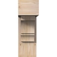thumbnail image 2 of Ekena Millwork 7 1/2"W x 22"D x 22"H Balboa Block Smooth Bracket w/ Offset Brace, Douglas Fir, 2 of 25