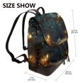 thumbnail image 2 of Uemuo Magical Library Butterfly Night for Backpack Purse for Women Large Capacity Multipurpose Travel Bag Leather Backpack Shoulder Bag Womens Backpacks, 2 of 4