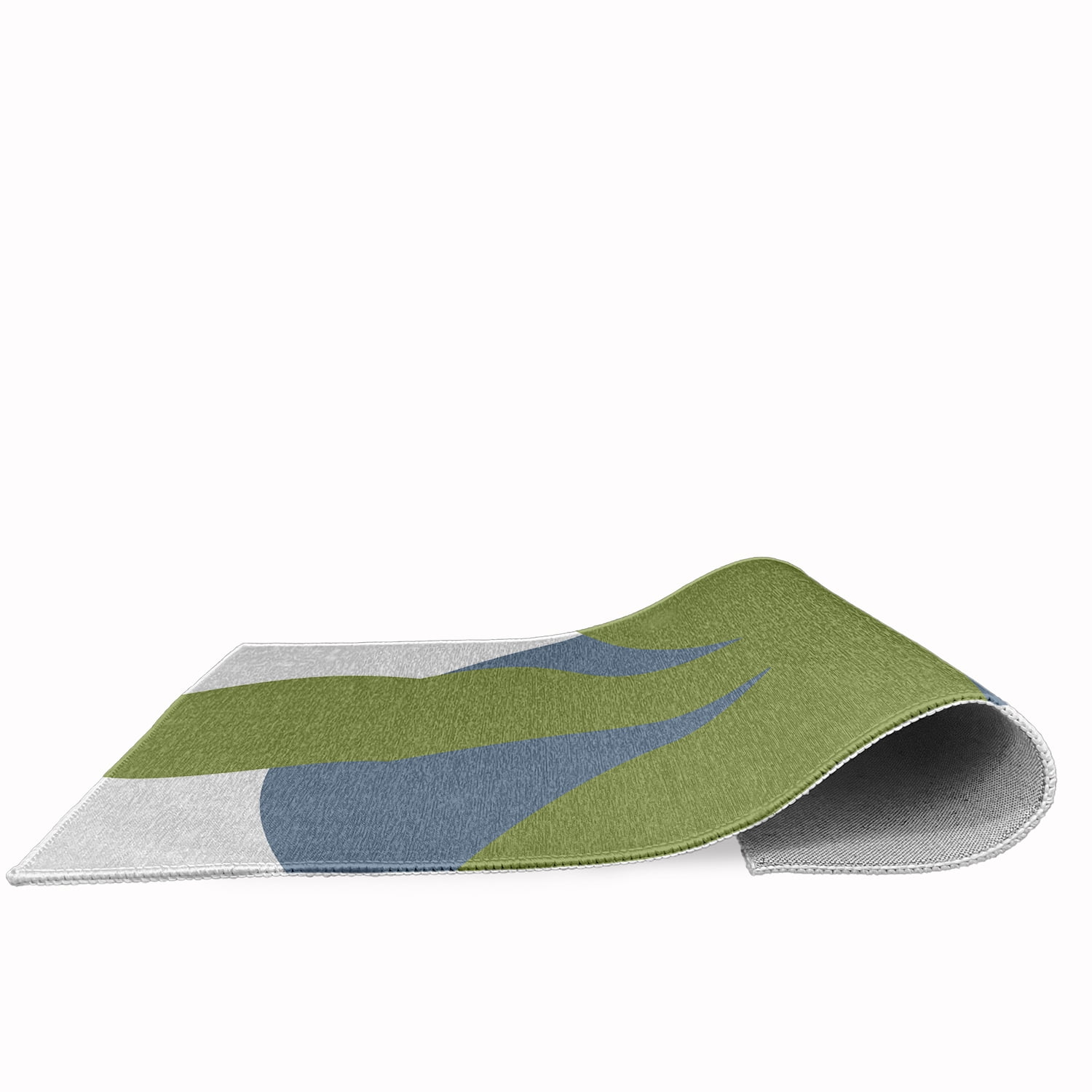 18" x 30" Simply Daisy Bold Flower Modern & Contemporary Chenille Area Rug, Apple Green