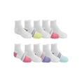 thumbnail image 4 of Athletic Works Girls’ Cushioned Comfort Ankle Socks, 10 Pack, Sizes S-L, 4 of 5