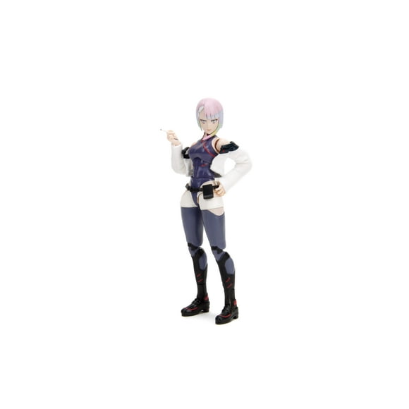 Jada Cyberpunk Edgerunners Lucy - 1:12 Scale Action Figure - 5.7â? Highly Articulated Collectible with Accessories - Ages 15+ - Soft Goods Jacket, Detailed Sculpt