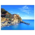 thumbnail image 2 of Manarola Village in Rocks and Sea - Beach Photo Canvas Print, 2 of 3