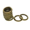 thumbnail image 1 of 10Pcs Round Carabiner Sp Snap Keychain Hook Clip Hanging Accessories Pet Bag Handbag Embellishments - Bronze, 1 of 10