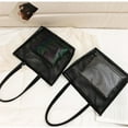 thumbnail image 7 of UPKOCH Mesh Fashion Tote Bag in Black with Hollow Out Design and Small Inner Bag, 7 of 7