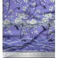 thumbnail image 2 of Soimoi Modal Satin Fabric Insect,Bird & Floral Panel Fabric Prints by Yard 42 Inch Wide, 2 of 2