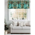 thumbnail image 5 of Boho Coastal Beach Curtain Valances for Windows, Summer Ocean Tropical Tree Flower Kitchen Valance Window Treatment, Light Filtering Block Curtains for Bathroom/Bedroom/Living Room 60'' x 18'', 5 of 9