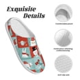 thumbnail image 5 of Lsque Warm Christmas Memories Pattern Womens Comfort Cotton on Scuff With Memory Foam and Anti-skid Sole Slipper-40/41, 5 of 7