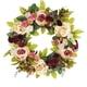 thumbnail image 1 of Corona artificial, corona de puerta hecha a mano de flores para decoración de paredes del hogar, 1 of 5