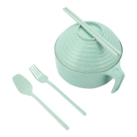 Ramen Bowl With Lid Ramen Bowl Set Ramen Bowl Ramen Bowl With Handle That Apartment Dishwasher ，Bring Chopsticks Spoons Forks Tableware Home Decor