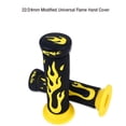 thumbnail image 1 of MYG 7/8\" 22mm Rubber Flame Handle Grips Flame Soft Motorcycle Handlebar Hand, 1 of 5