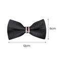 thumbnail image 2 of CSChome Men Jacquard Bow Tie Men Tie - Formal Business Decor Exquisite Satin Smooth Solid Color, 2 of 7