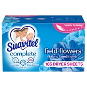 Suavitel Complete Fabric Softener Dryer Sheets, Field Flowers, 185 ct