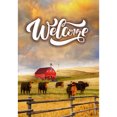 thumbnail image 2 of America Forever Welcome to Rural America Garden Flag, 12.5 x 18 inch Double Sided, Farm Scene Flag, Country Barn Cows Decor, Rustic Ranch Outdoor Yard Banner, 2 of 5