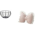 thumbnail image 1 of Cesta de huevos,Cesta multiusos para huevos,cesta tejida de alambre de hierro,Cojín con lazo bonito,Almohada con forma de lazo,bonito cojín decorativo con lazo,Funda de almohada con lazo, 1 of 8