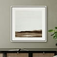thumbnail image 4 of PixonSign Framed Canvas Wall Art Minimalist Abstract Mountain Landscape View Print Nature Wilderness Fine Art Farmhouse/Country Minimal Artwork for Living Room, Bedroom, Office - 24"x24" White, 4 of 5