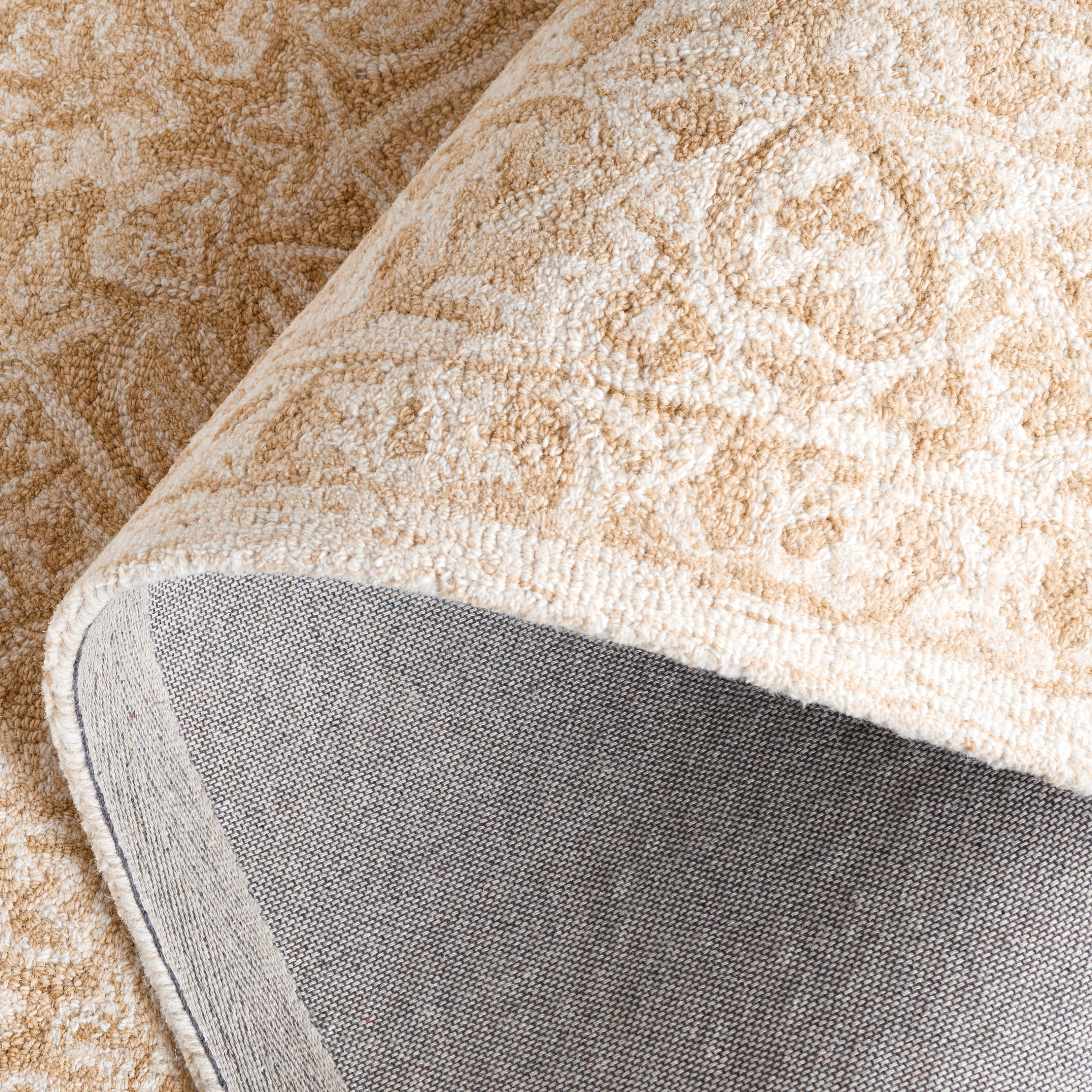 Safavieh Dip Dye Felicia Floral Runner Rug, Light Beige/Ivory, 2'3" x 8'