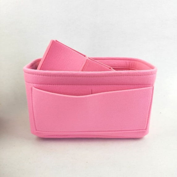 Cosmetic Bags Liner Bag Women Bag Accessories For Toiletry Bag Makeup Bag Storage Bucket Bag Travel Makeup Handbag Organizer Felt Makeup Organizer Cosmetic Inside Bags Handbag Insert Bag PINK S