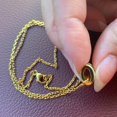 thumbnail image 5 of Hermès Collier Pendentif Mini Pop H en Or Laqué Blanc, 5 of 5