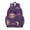 Purple-11, variant on Steampunk Goth Students Backpack with Ethereal Lunar Eclipse and Celestial Star Print, Dark Mystical Astral Design, Adjustable Straps and Padded Shoulders