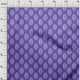 thumbnail image 3 of oneOone Cotton Cambric Violet Fabric Asian Leaf Block Quilting Supplies Print Sewing Fabric By The Yard 56 Inch Wide, 3 of 4