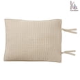 thumbnail image 2 of Solid color hand stitched kantha quilt, luxury bedding sets, Indian cotton blanket DVKQ#01, 2 of 2