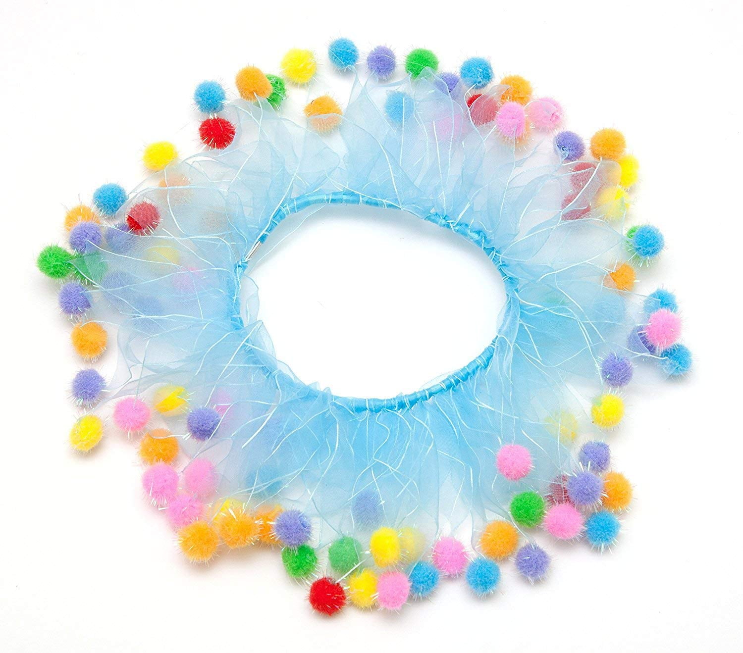 Midlee Blue Birthday Pom Pom Dog Collar Large Walmart Com Walmart Com