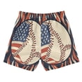 thumbnail image 7 of FORMRS Boys Swim Trunks Quick Dry Mesh Liner Boardshorts Sizes XS-XL, Baseball Pattern, 7 of 7