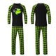 thumbnail image 2 of Conjuntos de pijamas navideños familiares a juego Grinch 2024, pijama de Grinch con parte superior y pantalones de pijama a cuadros, pijama de Grinch para niños y adultos para la familia, Hombres S, 2 of 4