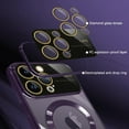 thumbnail image 2 of for iPhone 14 Pro Max Case Magnetic Clear Full Camera Protection [Compatible with MagSafe] Luxury Plating Transparent Shockproof Anti-Scratch Soft TPU Phone Cases for Women Men-Deep Purple, 2 of 11