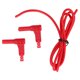 thumbnail image 1 of Multímetro Cable de prueba de conector banana Latón PA Cables de prueba eléctricos para probador de voltaje 4 mm Rojo, 1 of 14