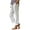 CRT119-White, variant on Lumtrix Linen Pants Women Petite Straight Leg Summer Beach Cotton Linen Wide Leg Lounge Pants High Waisted Casual Plus Size Trousers Gray M