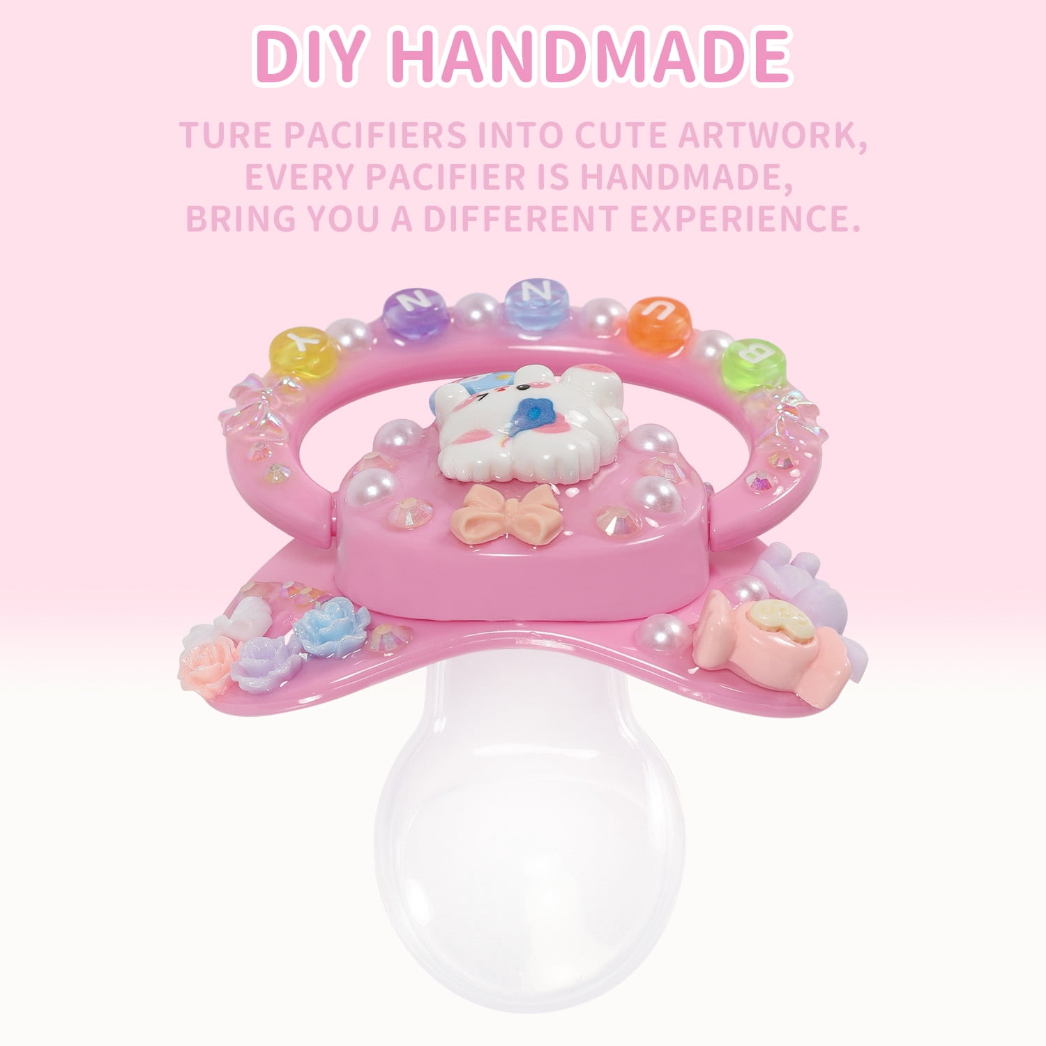 CutiePlusU Adult Sized Pacifier Dummy Big Shield DIY Handmade