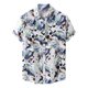 thumbnail image 1 of Hombres Casual Botones Playa Sin posicionamiento Estampado Turndown Camisa de manga corta Blusa Pompotops  oipoqjl49495, 1 of 9