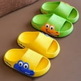 thumbnail image 4 of OSOLU Toddler Kids Summer Beach Outdoor Breathable Non- Soft Thick Bottom Slides Slippers Cartoon Cute Garden Shoes Classic Footwear, 3.5-4 Years, 4 of 5