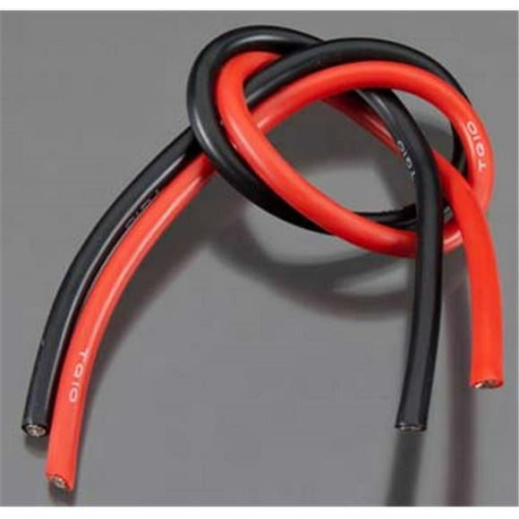 TQ Wire TQW1102 Fil Super Flexible de 1 Ft. 10 - Noir et Rouge
