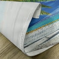 thumbnail image 5 of Ambesonne Beach Place Mats Set of 4, Sandy Palm Coconut Sea, Standard Size, Cream Navy Green, 5 of 6