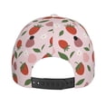 thumbnail image 6 of Balery Baseball Cap Adjustable Size for Running Workouts and Outdoor Activities All Seasons Dad Hat(Floral Strawberr), 6 of 9