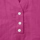thumbnail image 4 of Vestidos Casuales Para Mujer, Blusas De Mujer De Moda Camisa de botones lisa de moda para mujer, blusa holgada con cuello en V para mujer, 4 of 7