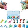 thumbnail image 1 of 16pcs Pencil Grips Writing Aid Writing Aid Grip Universal Pen Holder Grip Child With Box TAO, 1 of 3